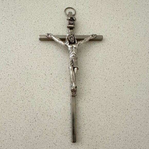 Metallic Wall Hanging Crucifix - Picture 1 of 4